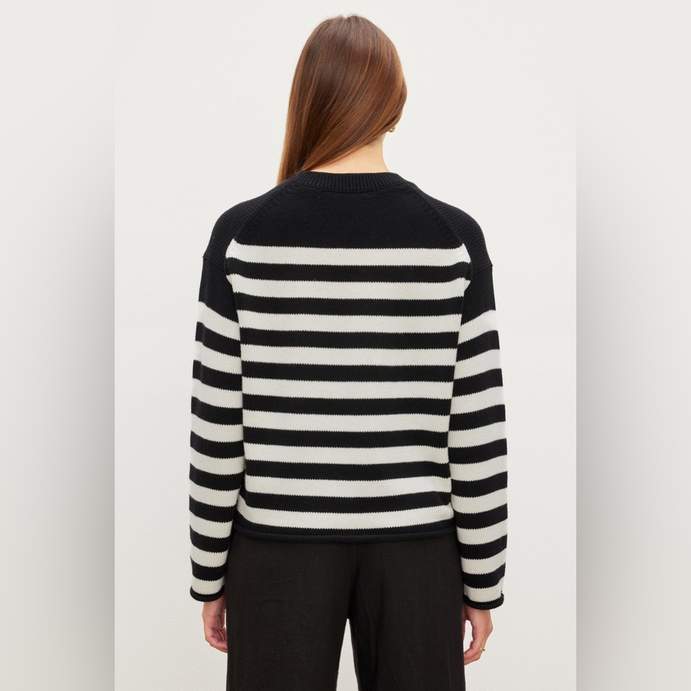 Velvet Lex cotton cashmere striped sweater NWT new size XS - Picture 6 of 16